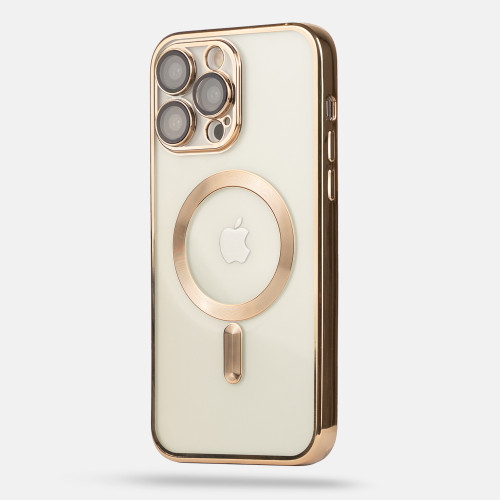 Luksusowe Magsafe etui do iPhone - kolor złoty