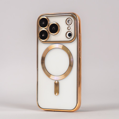 Luksusowe Magsafe etui do iPhone - kolor złoty