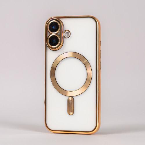 Luksusowe Magsafe etui do iPhone - kolor złoty