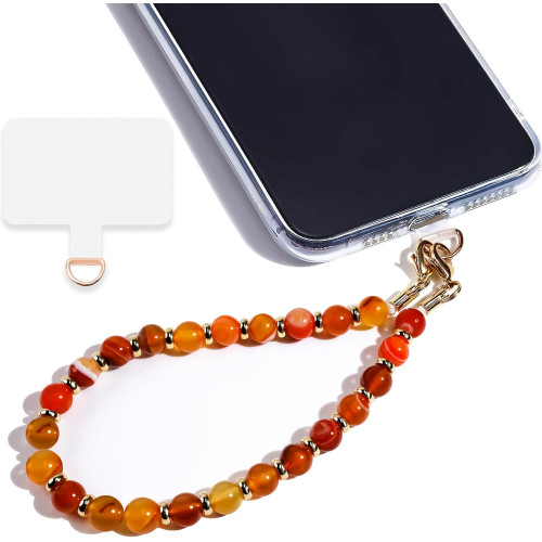 ZAWIESZKA SMYCZ DO TELEFONU - POMARAŃCZOWY